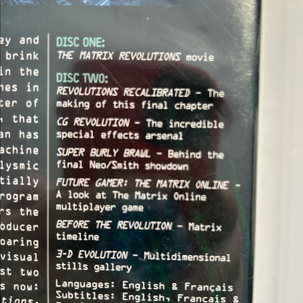The Matrix Revolutions DVD - Picture 3 of 3